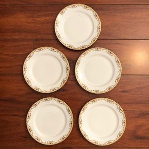 Vintage Set of 6 Limoges France 6” plate